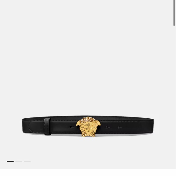 Versace La Medusa Leather Belt Authentic - Picture 9 of 11